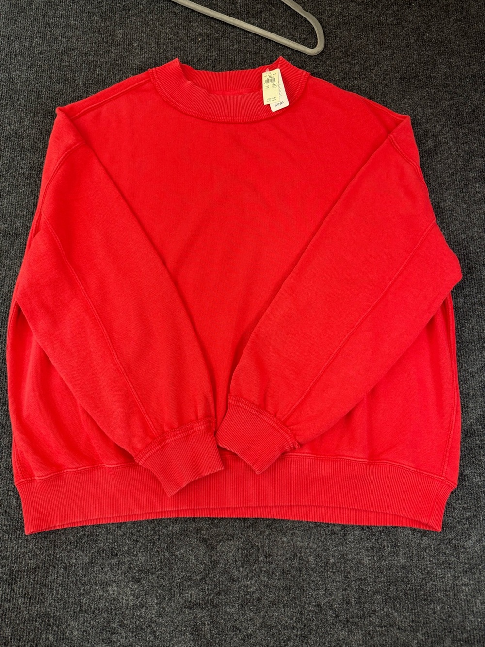 Women’s Oversized Red Crewneck Sweatshirt small